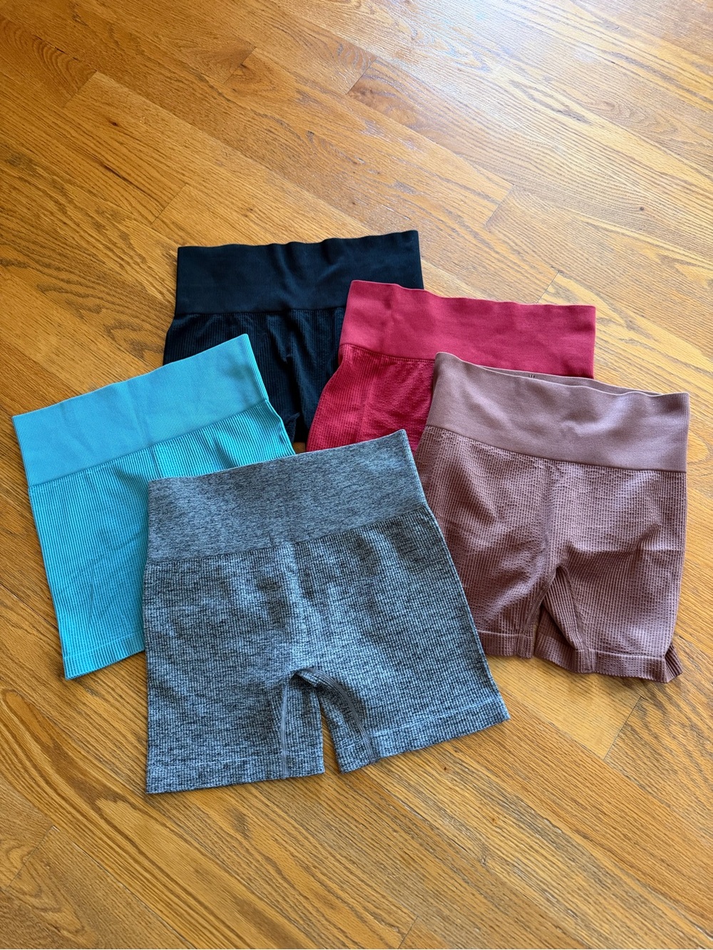 5” High-Waist Bike Shorts - Mixed Colors (5 Pack)